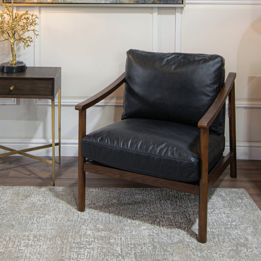 Norman Black Armchair