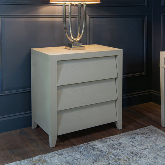 Amato Ceramic Grey Finish Chest of Drawers