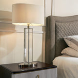 Lisle Tall Nickel Finish Table Lamp