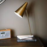 Henley Antique Brass Finish Desk Lamp