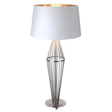 Macy Satin Nickel Finish Table Lamp (Base Only)