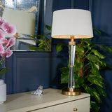 Nelle Antique Brass Finish Table Lamp