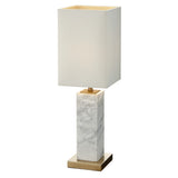 Micaela White Marble Table Lamp