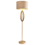 Olive Antique Brass Finish Floor Lamp