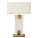 Nahanni White Marble Table Lamp