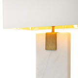 Nahanni White Marble Table Lamp