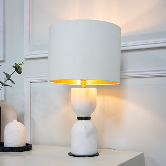 Livia White Table Lamp