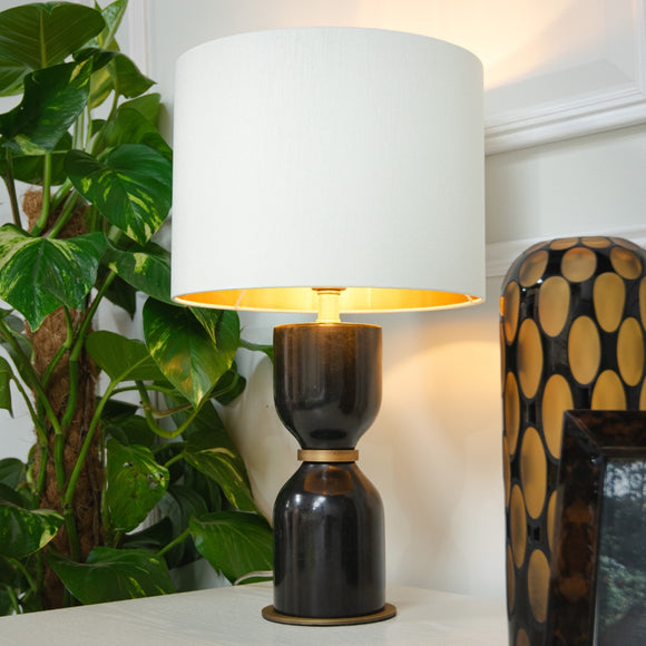 Livia Black Table Lamp