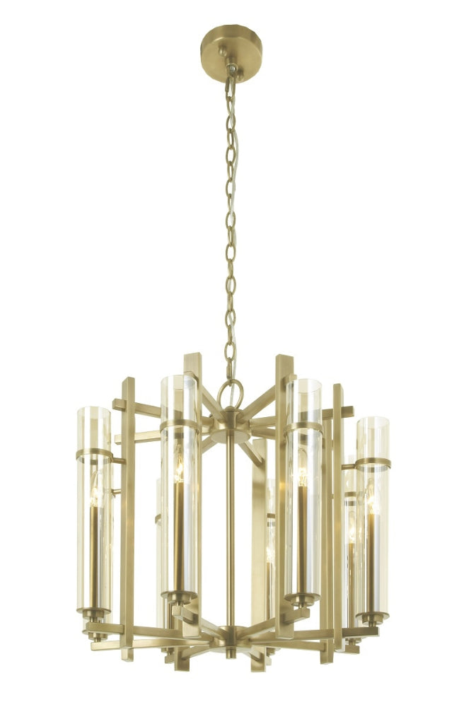 Louis Pale Gold 8 Light Chandelier