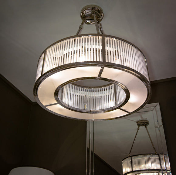 Aston Nickel Finish Ceiling Light