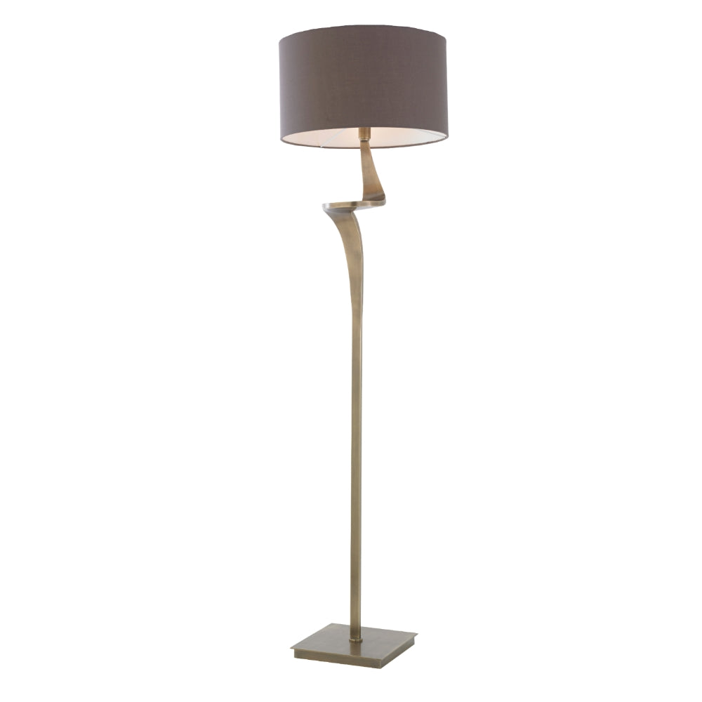 Enzo Antique Brass Finish Floor Lamp