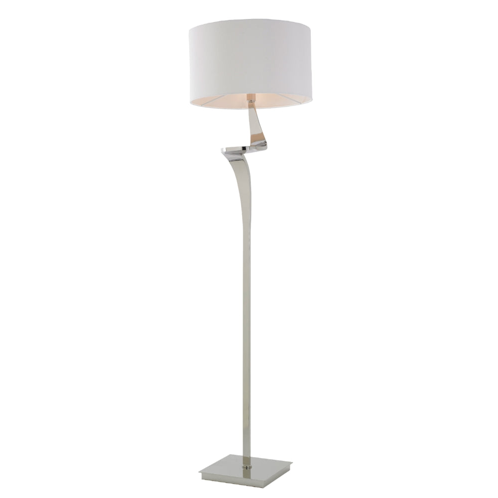 Enzo Nickel Finish Floor Lamp