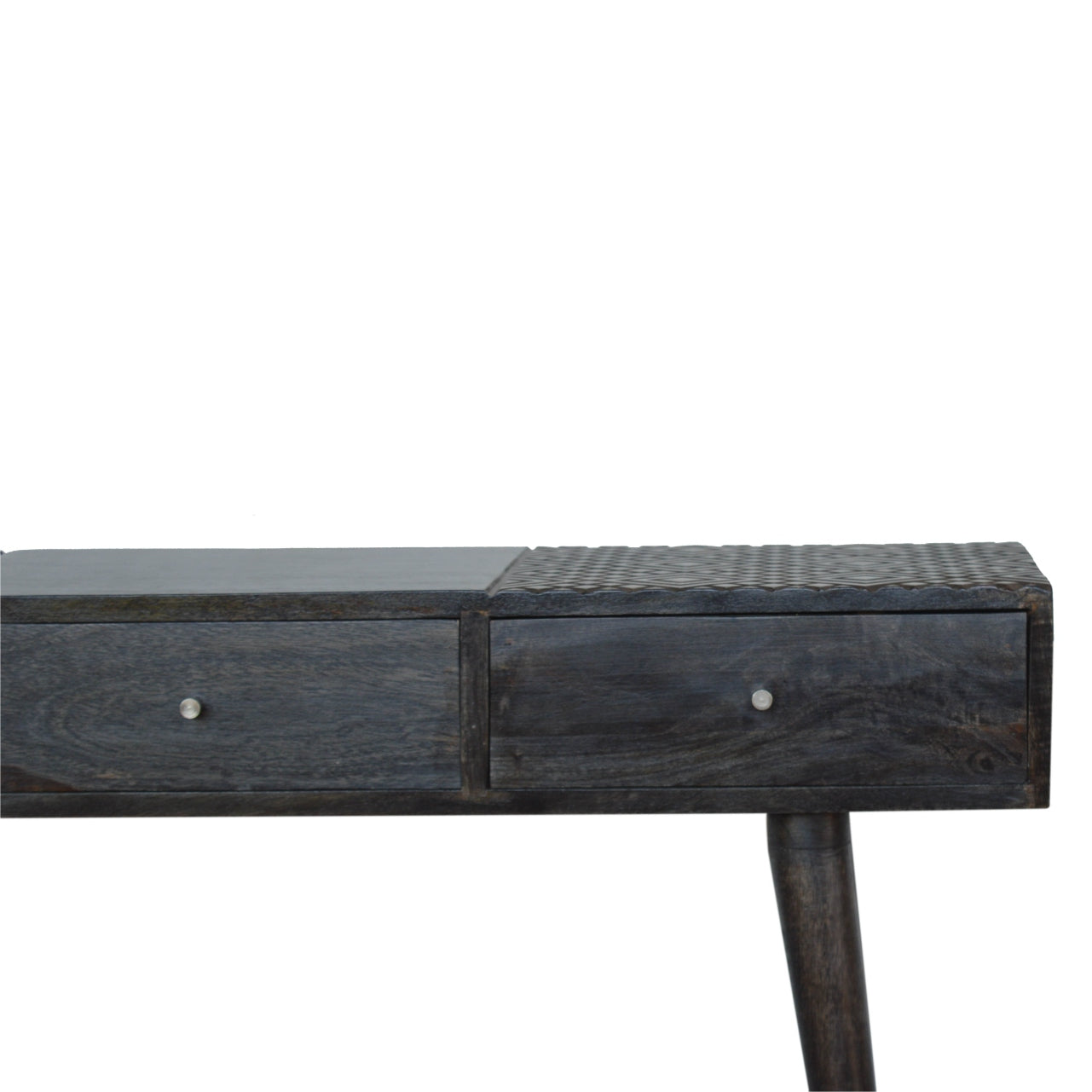 3 Drawers Console Table in Ash Black