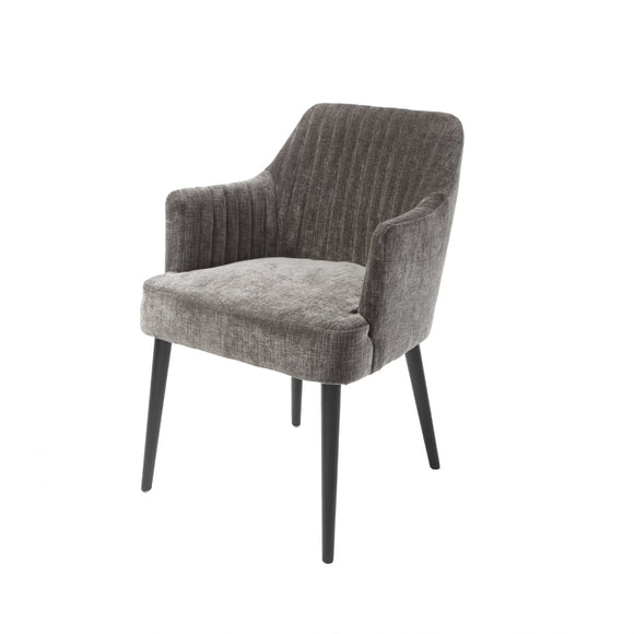 Chesley Armchair in Mouse Chenille Fabric