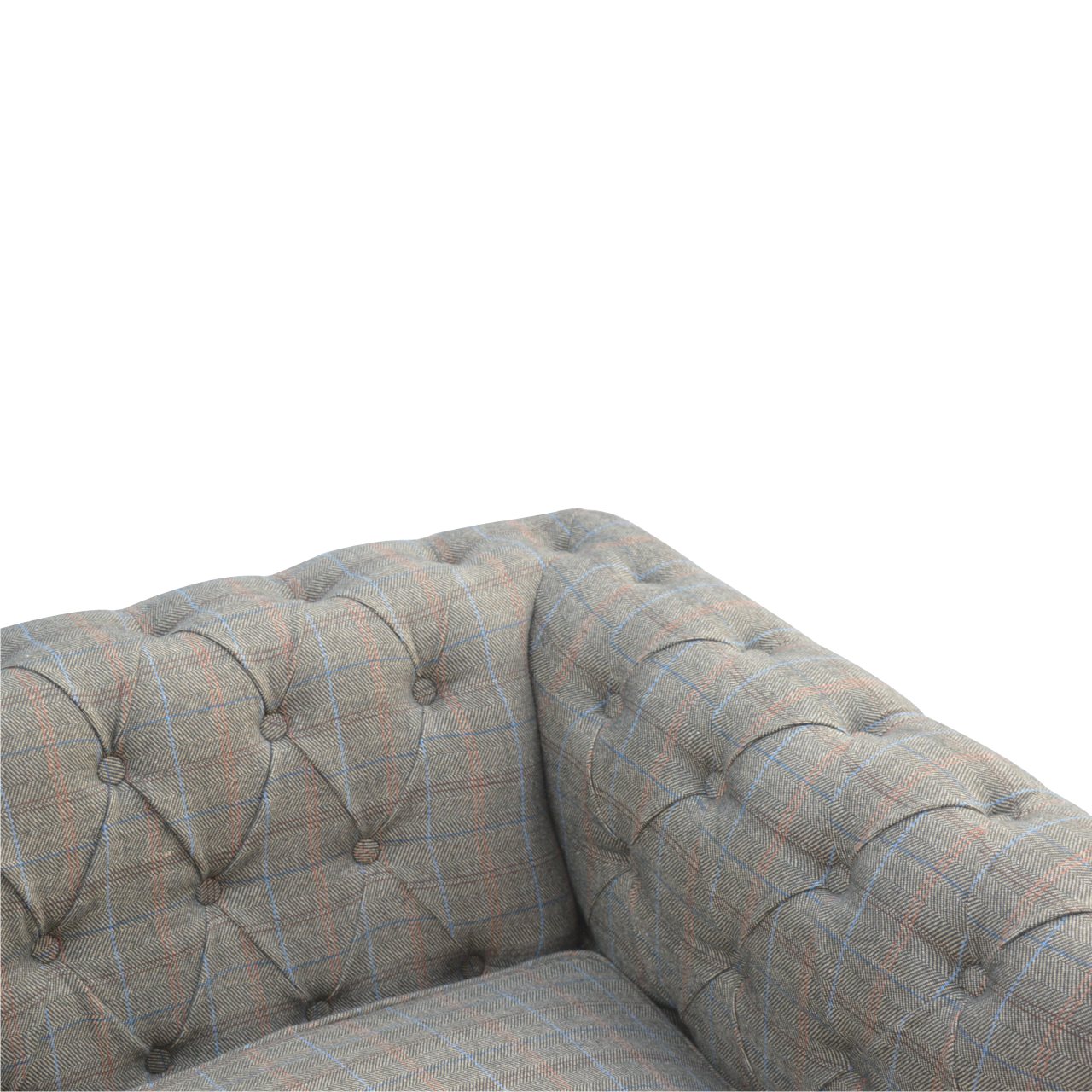 Chesterfield Multi Tweed 3 Seater Sofa