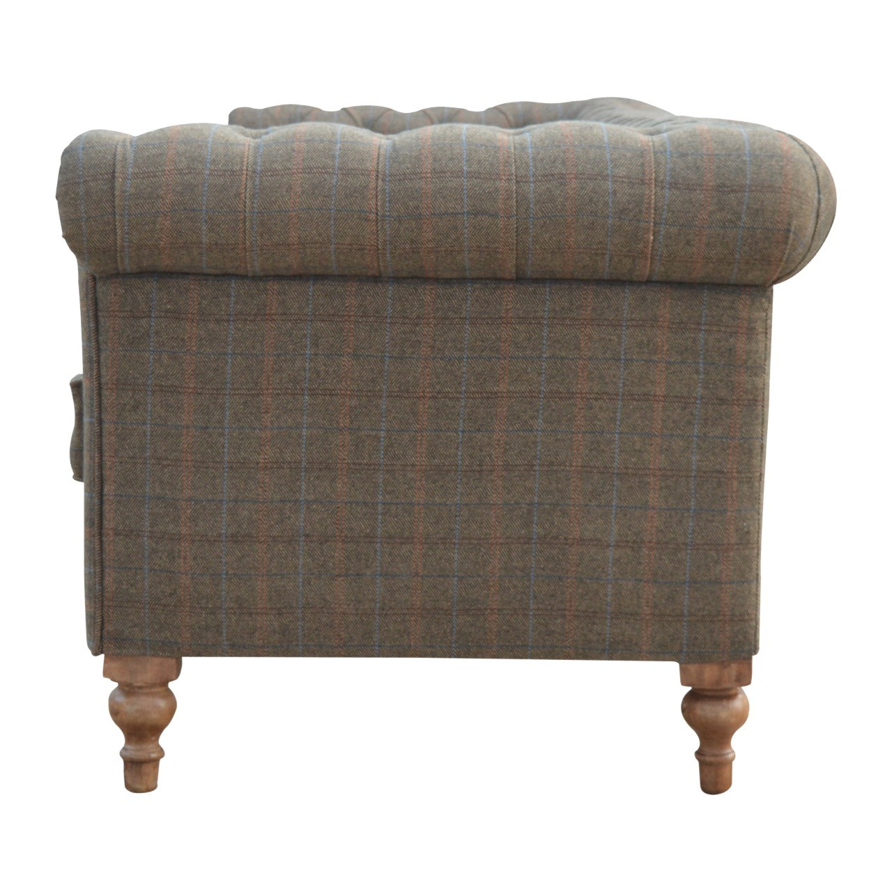 Chesterfield Multi Tweed 3 Seater Sofa