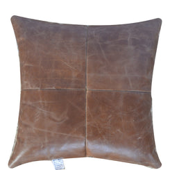 Buffalo Hide Leather Scatter Cushion