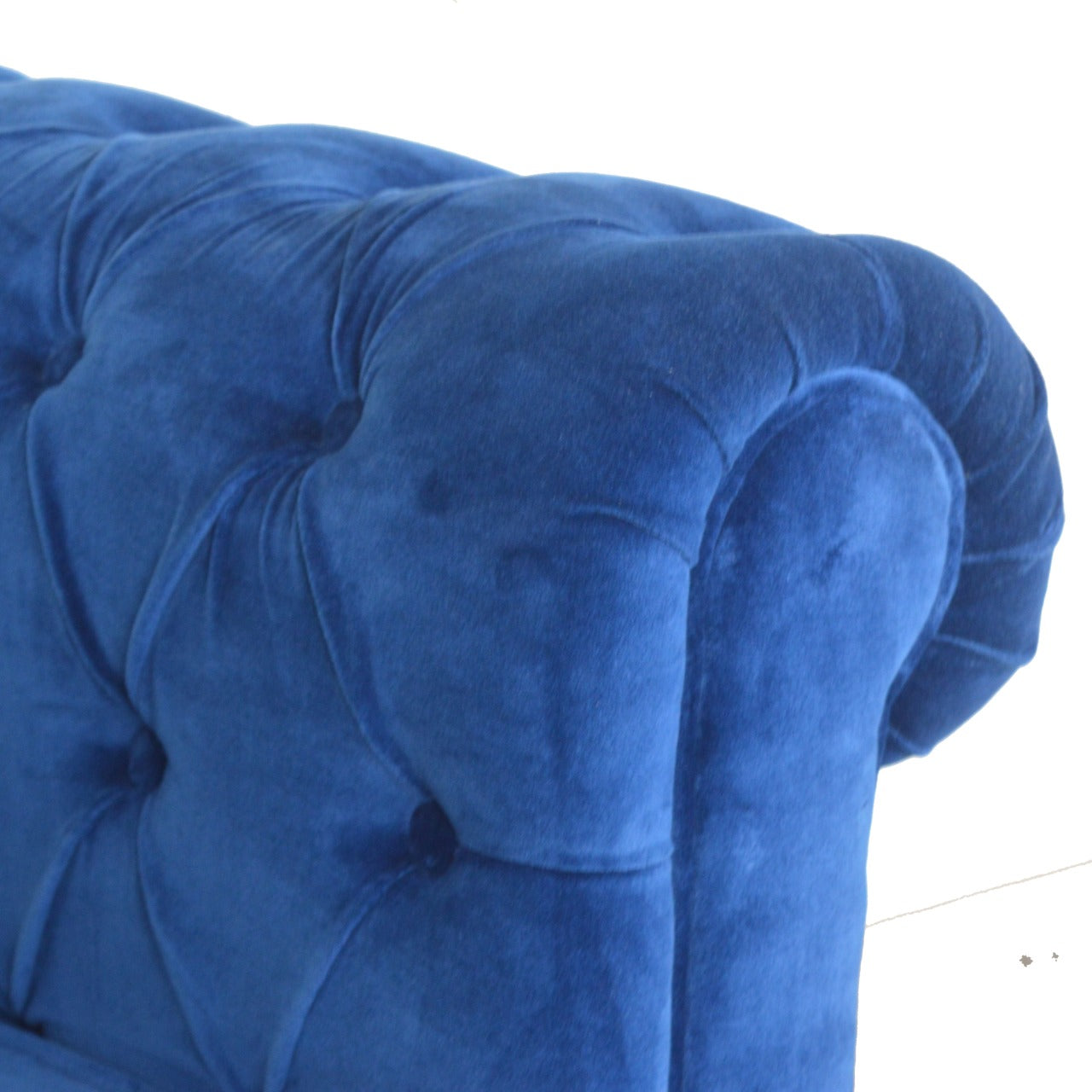 Chesterfield Royal Blue Velvet Loveseat