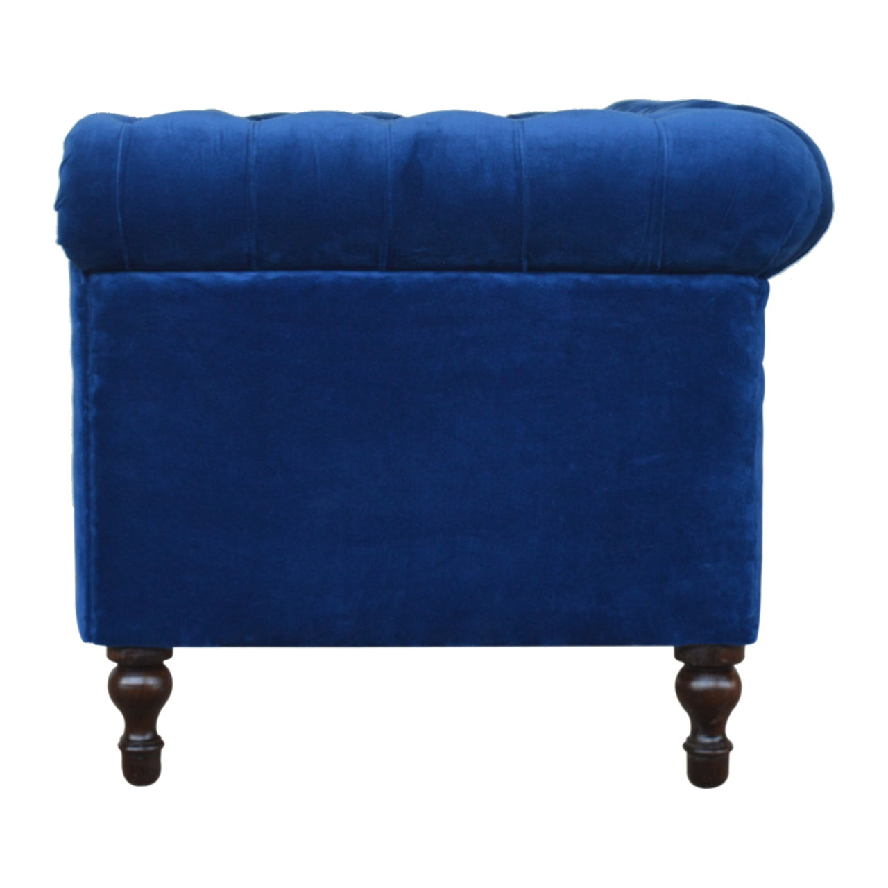 Chesterfield Royal Blue Velvet Loveseat