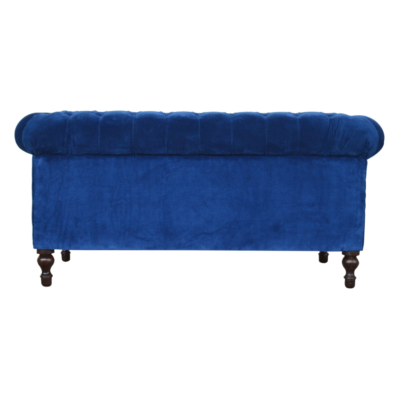 Chesterfield Royal Blue Velvet Loveseat