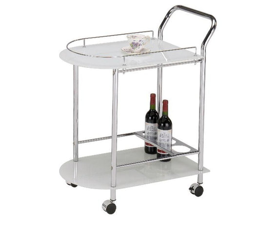 Cole Chrome Metal Drinks Trolley