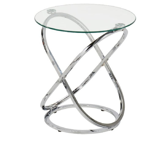 Ritz Chrome End Table