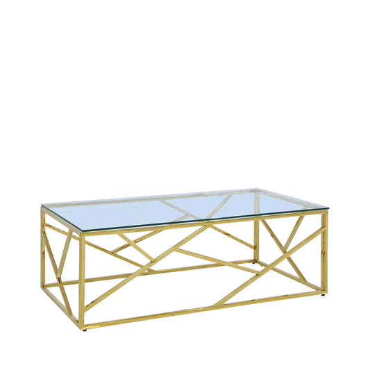 Gold Metal Coffee Table