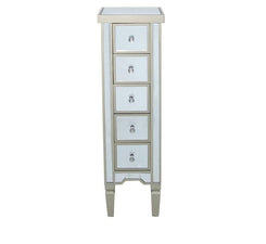 Vienna Dark Champagne 5 Drawers Tallboy