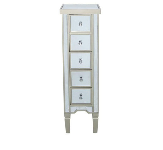 Vienna Dark Champagne 5 Drawers Tallboy