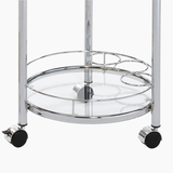 Henry Chrome Metal and Clear Trolley