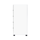 Glam Mirror White 4 Drawer Tallboy