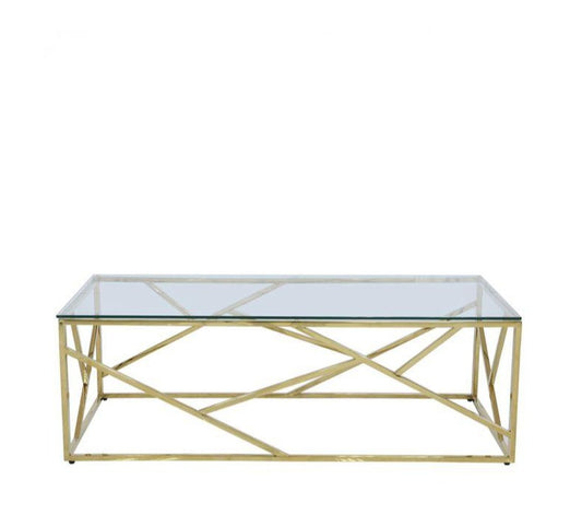 Gold Metal Coffee Table