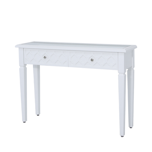 Casablanca White Console Table