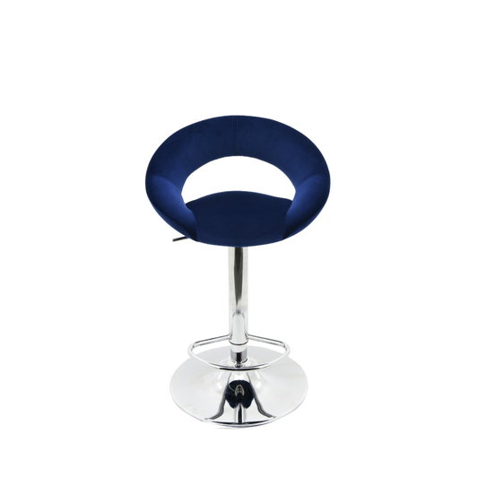 Oliver Blue Velvet Bar Stool