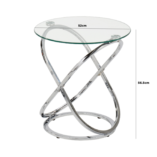 Ritz Chrome End Table