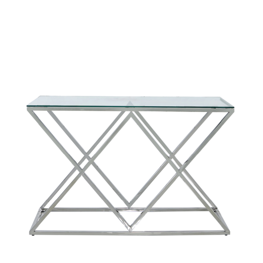 Imperial Silver Console Table