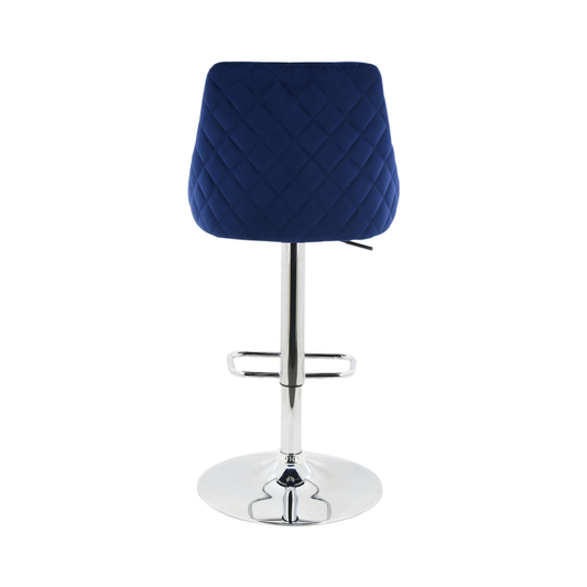 Oakley Blue Velvet Bar Stool