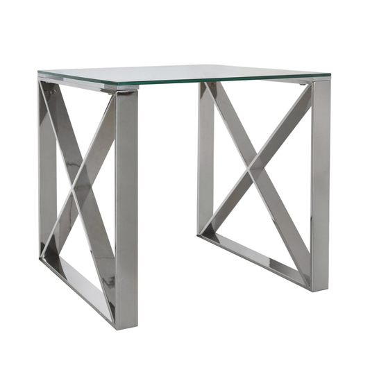 Zen Stainless Steel End Table