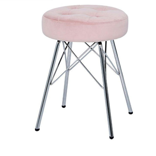 Eve Light Pink Tufted Stool *(Also available in various colours)