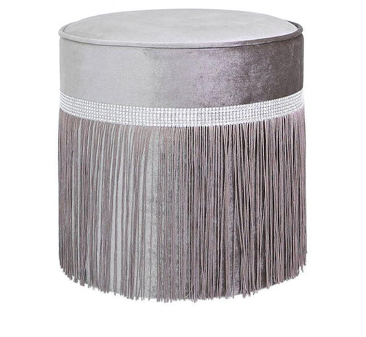 Beau Round Stool with Diamante Band *(Available in 3 colours)